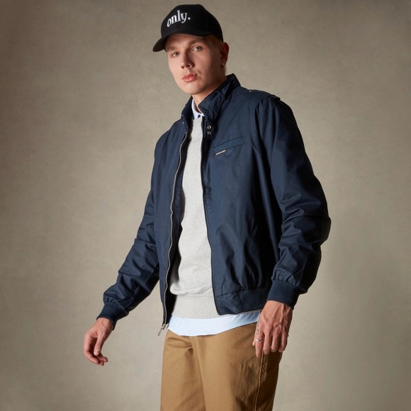 Members Only Men's Classic Iconic Racer Jacket Grandpa Style